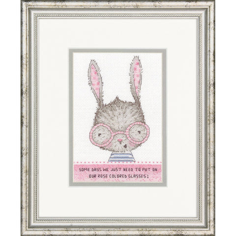 Rose Colored Glasses (12.7 x 17.8 cm) - Cross Stitch Kit by DIMENSIONS