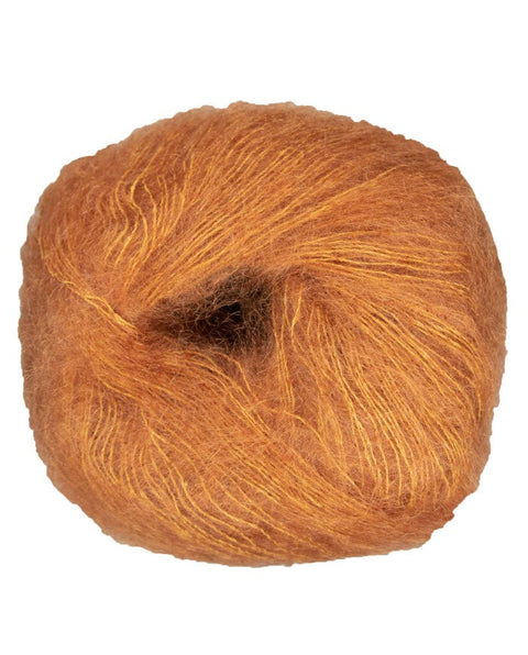 Caramel Kidsilk Haze 732 – Rowan Mohair Silk Lace Yarn, 25g Skein, Luxury Super Kid Mohair & Silk Knitting Crochet Yarn