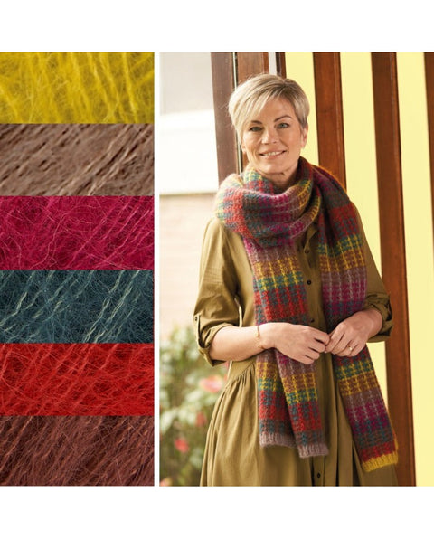 Gem Kidsilk Haze 692 – Rowan Mohair Silk Lace Yarn, 25g Luxury Mohair & Silk Knitting Yarn