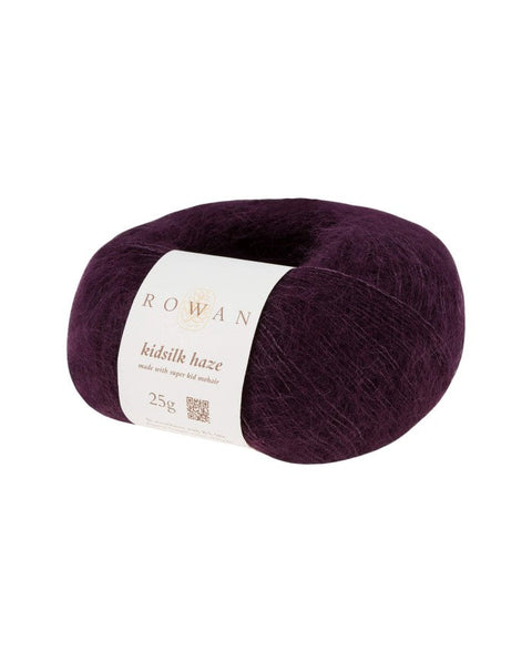 Blackcurrant Kidsilk Haze 641 – Rowan Mohair & Silk Lace Yarn, 25g Skein, Luxury Knitting & Crochet Yarn