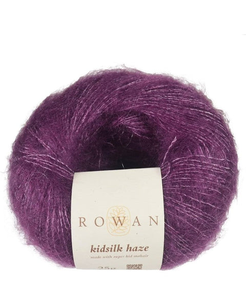 Blackcurrant Kidsilk Haze 641 – Rowan Mohair & Silk Lace Yarn, 25g Skein, Luxury Knitting & Crochet Yarn