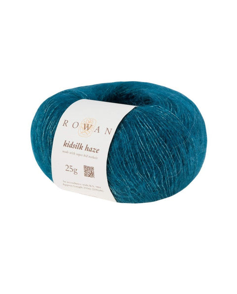 Peacock 671 – Rowan Kidsilk Haze Lace Weight Mohair Silk Yarn – 25g Skein, Luxury Knitting & Crochet Thread