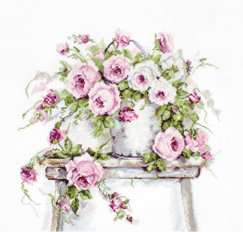 Roses on a Stool SB2331 - Cross Stitch Kit