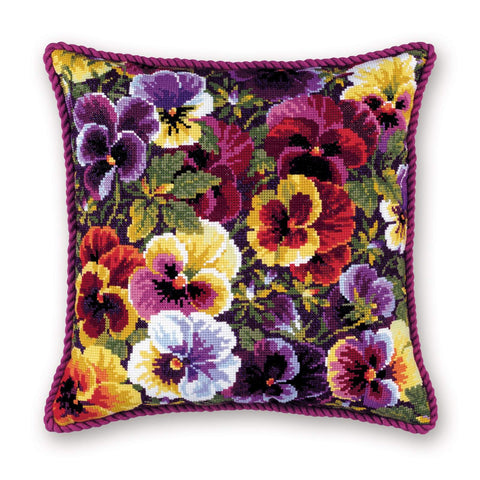 Royal Pansies Cross Stitch kit by RIOLIS Ref. no.: 1999