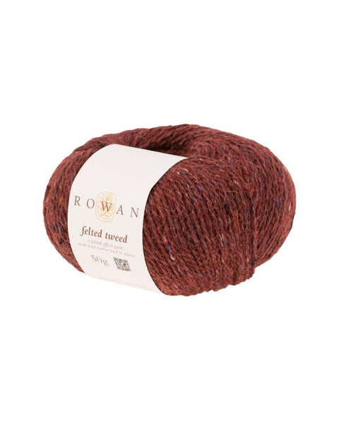 Rowan Felted Tweed Barn Red 196 – DK Weight Merino Alpaca Viscose Tweed Yarn 50g Skein for Knitting & Crochet