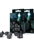 Runic Dice Set black and white
