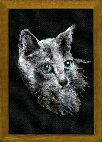 Russian Blue - Cross Stitch Kit from RIOLIS Ref. no.:764