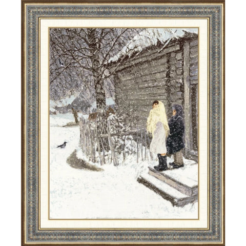 Counted Cross Stitch Kit First Snow Zolotoe Runo