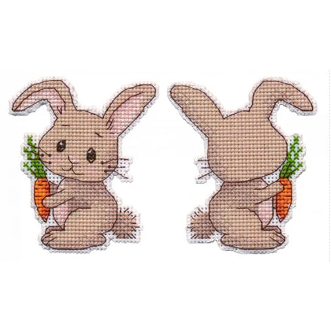 Christmas Tree Ornament Cross Stitch Kit Bunny