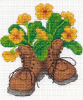 Garden Shoes Cross Stitch Kit
