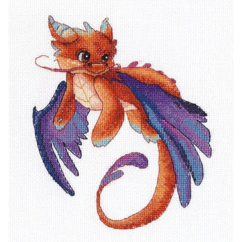 Dragon Cross Stitch Kit, Detailed Embroidery Design for Wall Decor, Beginner and Advanced Craft Project, Oven