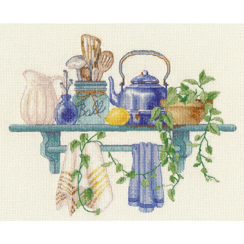 Kitchen Cross Stitch Embroidery Kit, Oven Design, Home Decor, Creative Craft Project for Beginners and Experienced Crafters