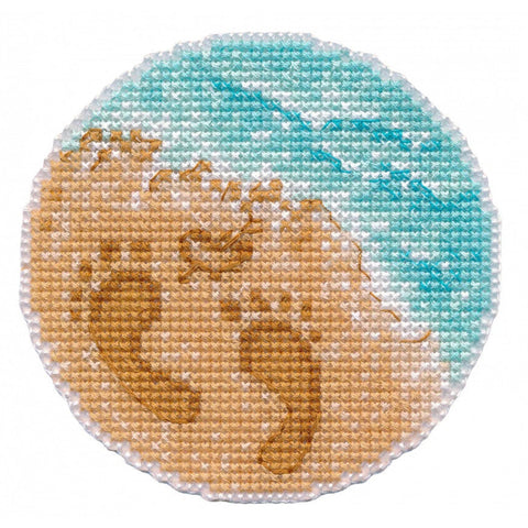 Seaside Cross Stitch Magnet Kit