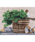 Sauna Theme Cross Stitch Kit