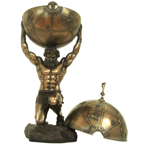 Atlas Titan Statue Large 62cm Bronze Resin