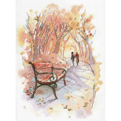 Cross Stitch Kit Autumn Promenade SA-003