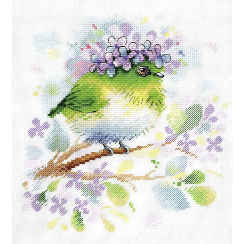 Cross Stitch Kit On the Lilac Branch SA-013