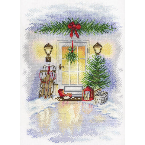 Cross Stitch Kit New Year Door SA-018