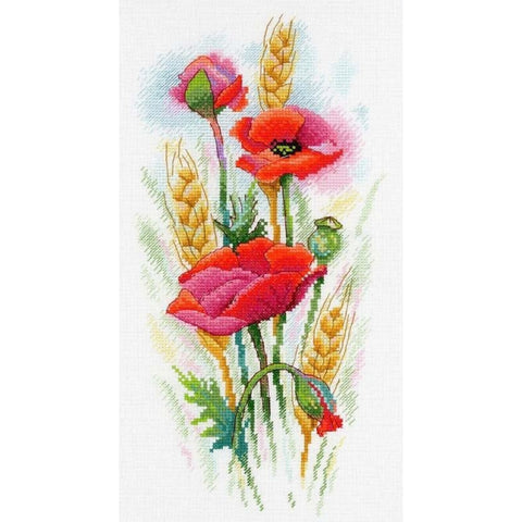 Cross Stitch Kit Poppy Charm SA-021