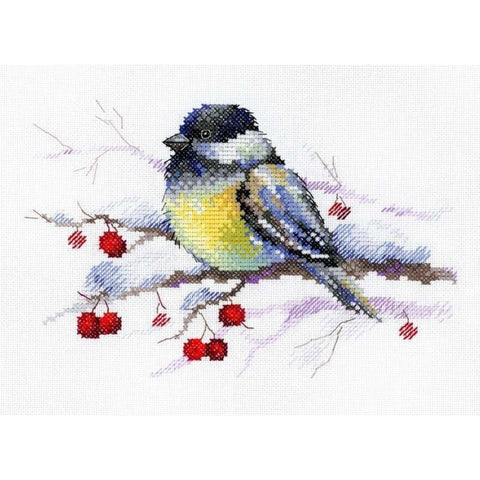 Cross Stitch Kit Pensive Tit SA-027
