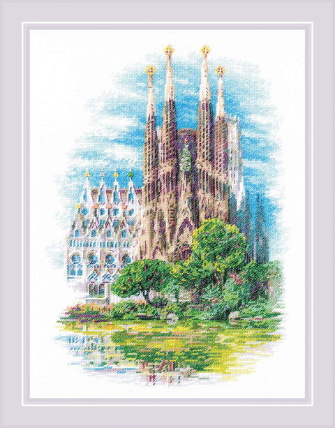 Sagrada Familia. Cross Stitch kit by RIOLIS Ref. no.: 2098