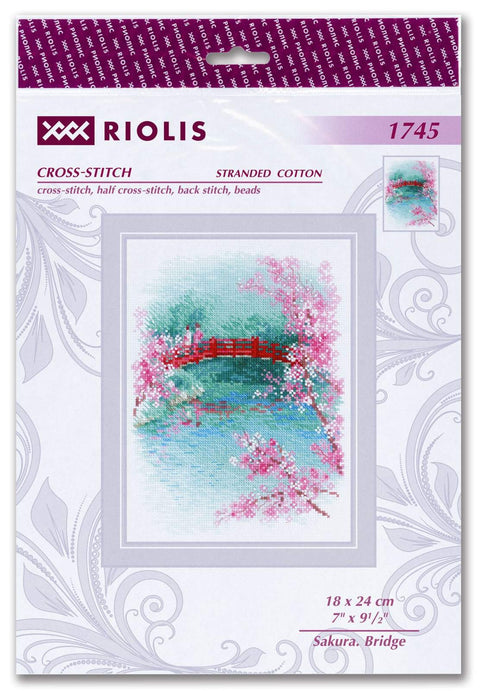 Sakura. Bridge cross stitch kit by RIOLIS Ref. no.: 1745