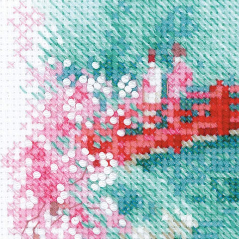 Sakura. Bridge cross stitch kit by RIOLIS Ref. no.: 1745