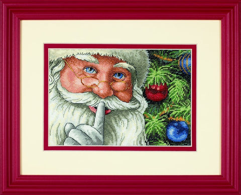 Santa's Secret (18 x 13 cm) - Cross Stitch Kit by DIMENSIONS