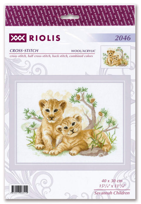 Savannah Children. Cross Stitch kit by RIOLIS Ref. no.: 2046