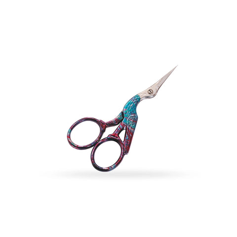 Stork Embroidery Scissors Colourful 9 cm