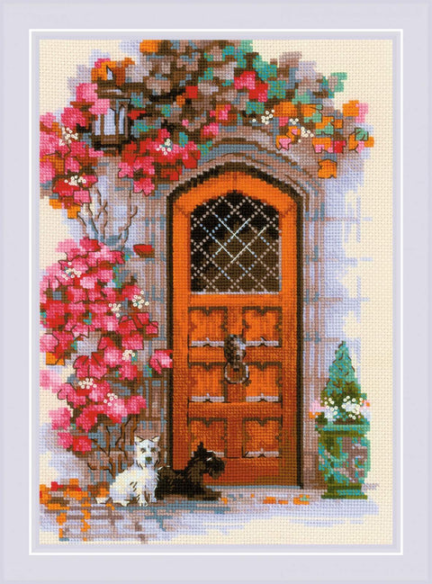 Scottish Door cross stitch kit by RIOLIS Ref. no.: 1832