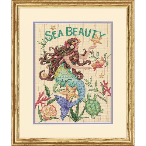 Sea Beauty (22.8 x 30.4 cm) - Cross Stitch Kit by DIMENSIONS