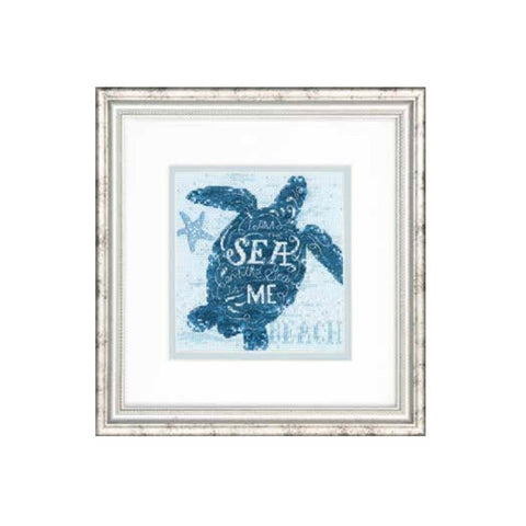 Sea Turtle  (15 x 15 cm) - Cross Stitch Kit by DIMENSIONS