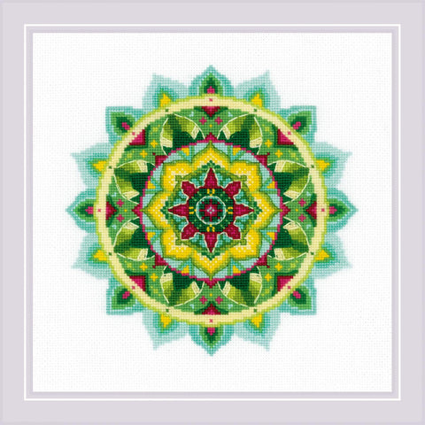 Self-knowledge Mandala cross stitch kit by RIOLIS Ref. no.: 1964