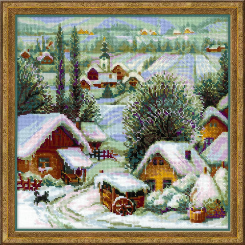 Serbian Village cross stitch kit by RIOLIS Ref. no.: 1670