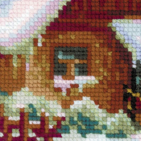 Serbian Village cross stitch kit by RIOLIS Ref. no.: 1670