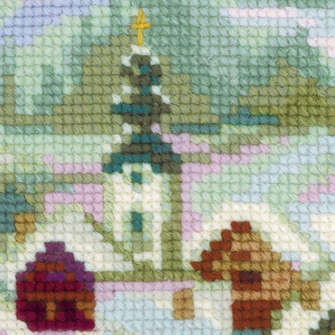 Serbian Village cross stitch kit by RIOLIS Ref. no.: 1670