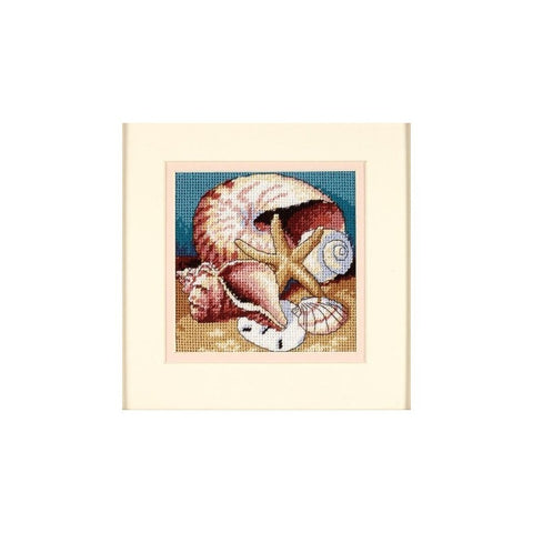 Shell Collage (13 x 13 cm) - Cross Stitch Kit by DIMENSIONS