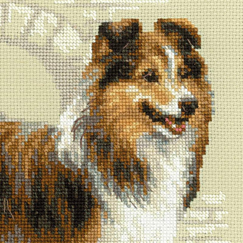 Sheltie cross stitch kit by RIOLIS Ref. no.: 1710