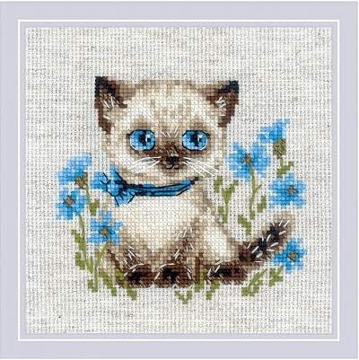 Siamese Kitten. Cross Stitch kit by RIOLIS Ref. no.: 2118