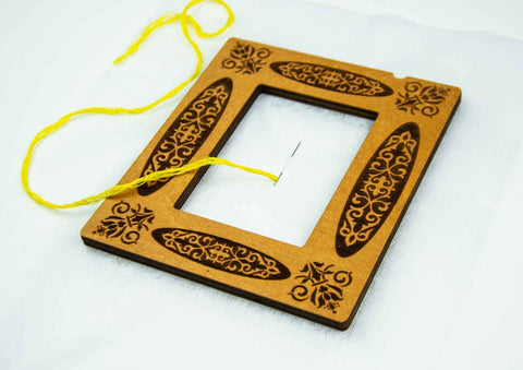 Magnetic Embroidery Hoop for Stable Fabric Tension, 13 x 15 cm, 6 mm, Hand Embroidery, Embroidery Craft