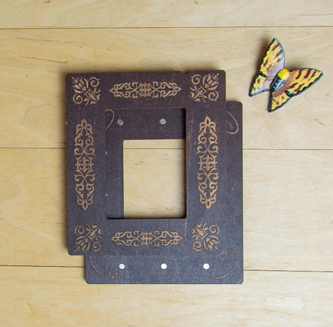 Magnetic Embroidery Hoop 13 x 15 cm, 6 mm, Screwless Frame for Cross Stitch and Hand Embroidery, Embroidery Craft