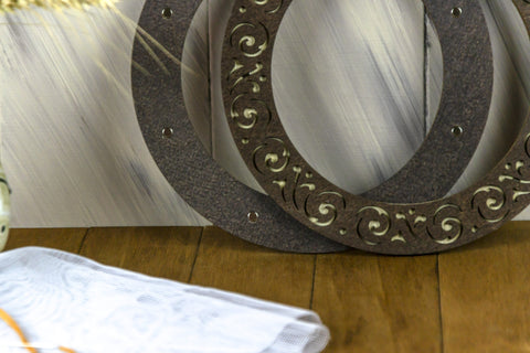 Magnetic Embroidery Hoop 18 cm, Wooden Wenge Hoop with Secure Fabric Holders for Cross Stitch and Craft Projects, Embroidery Craft