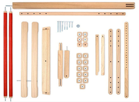 Universal Floor Embroidery Stand, Luca-S Natural Wood Frame Holder, 40 × 56 cm, Hands-Free Stitching Support