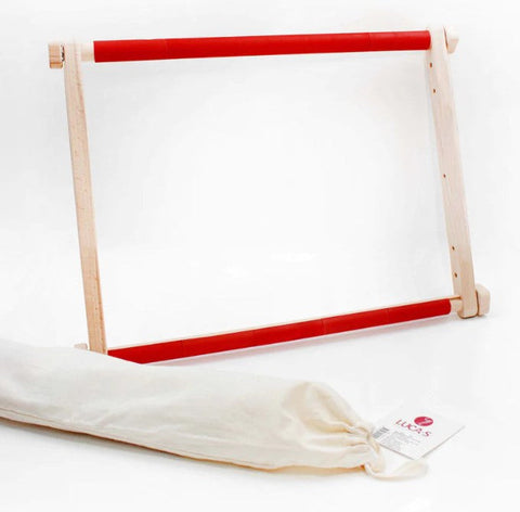 Luca-S 40x56cm Embroidery Frame with Clips, PVC Scroll Frame for Cross Stitch