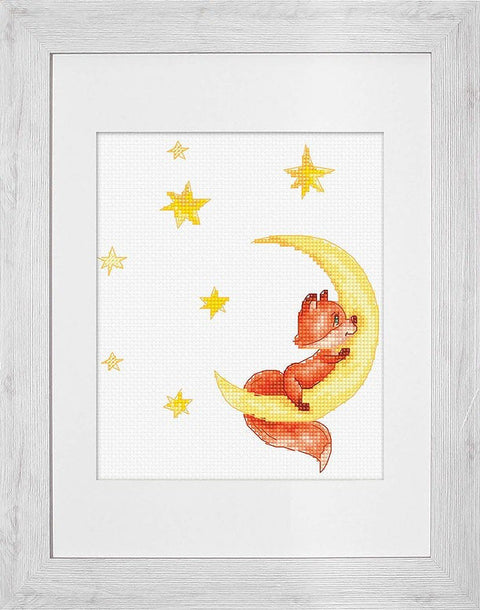 Luca-S Fox Cross Stitch Kit Complete Set with Aida Fabric Threads Needle Pattern