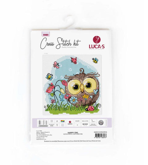 Luca-S Soft Owl Plush Toy, Cute Cuddly Companion for Kids