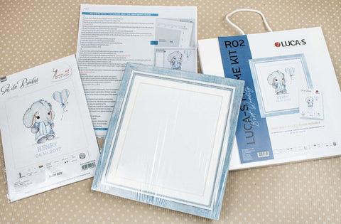 Luca-S Cross Stitch Frame Kit with Tension System, Easy Assembly, Full Set
