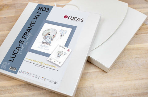 Luca-S Wooden Embroidery Frame Set, Adjustable Tension for Cross Stitch Crafts