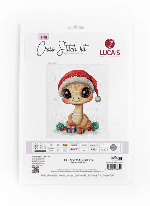 Luca-S Christmas Gifts Cross Stitch Embroidery Kit 15x18 cm